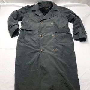 Brooks Brothers Double Breasted zip Liner Belted Men’s XL 46 Trench Coat Green